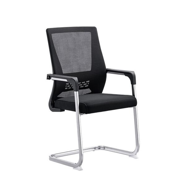 Black Mesh Visitor Chair - AK73